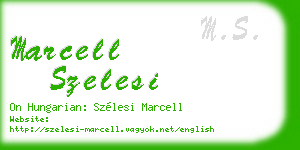 marcell szelesi business card