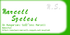 marcell szelesi business card